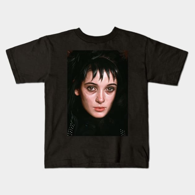 Lydia Deetz Kids T-Shirt by dmitryb1